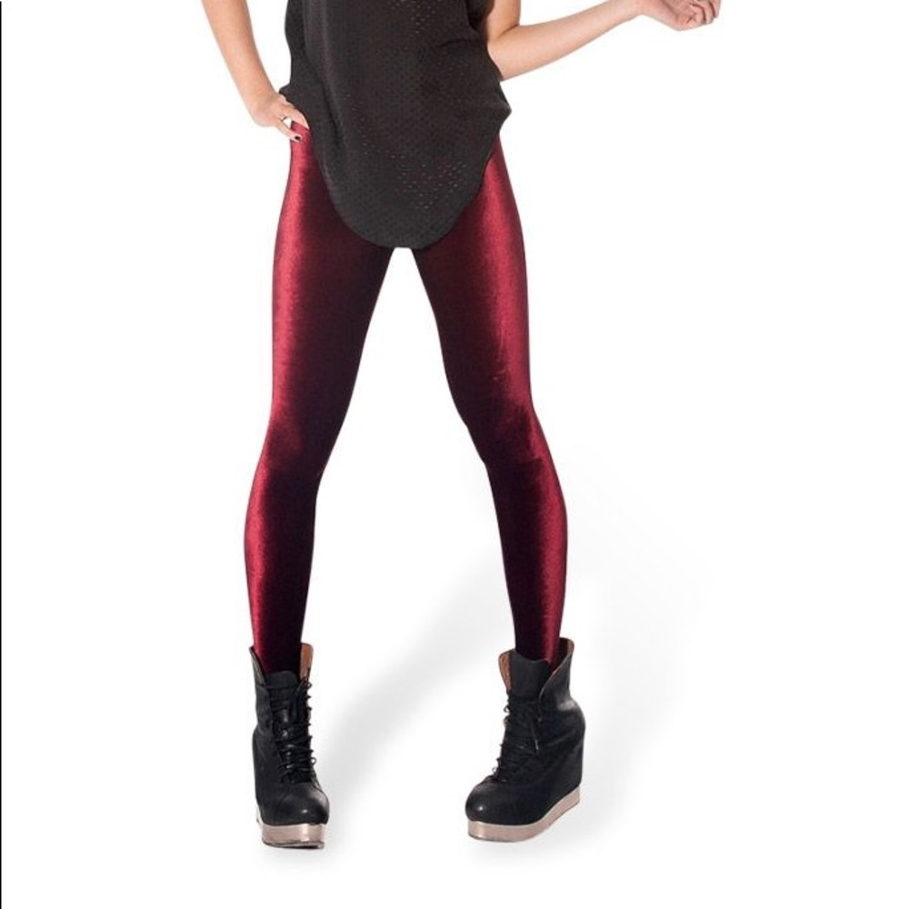 Black Milk - Mulled Wine Velvet Legs - Small